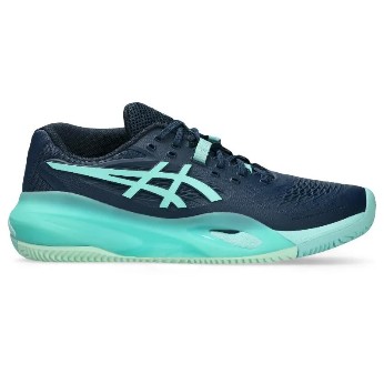 [217232] ZAPATILLAS ASICS GEL RESOLUTION X CLAY AZUL OSCURO MENTA (42.5)