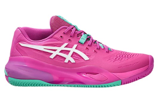 [195677] ZAPATILLAS ASICS GEL RESOLUTION X CLAY ROSA BLANCO (42)