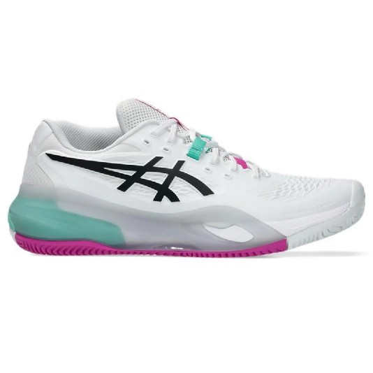 ZAPATILLAS ASICS GEL RESOLUTION X CLAY BLANCO VERDE AURORA